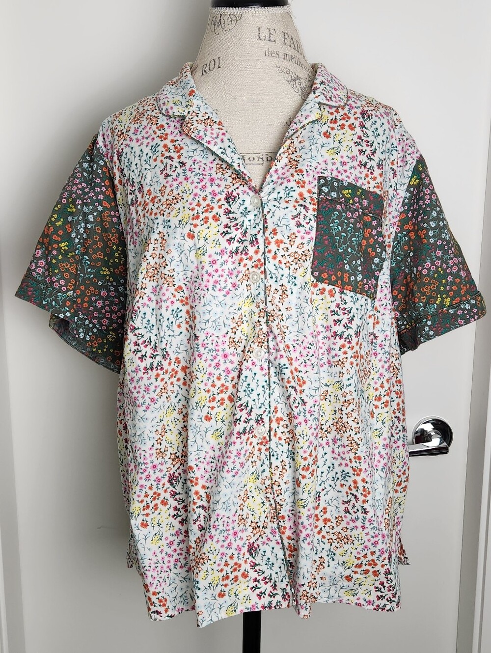 Floral Cotton Buttonup PJ Top